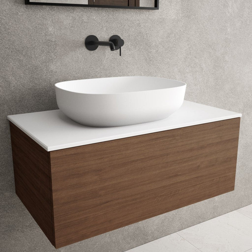 Arezzo Solid Surface Countertop Oval Basin 480mm
