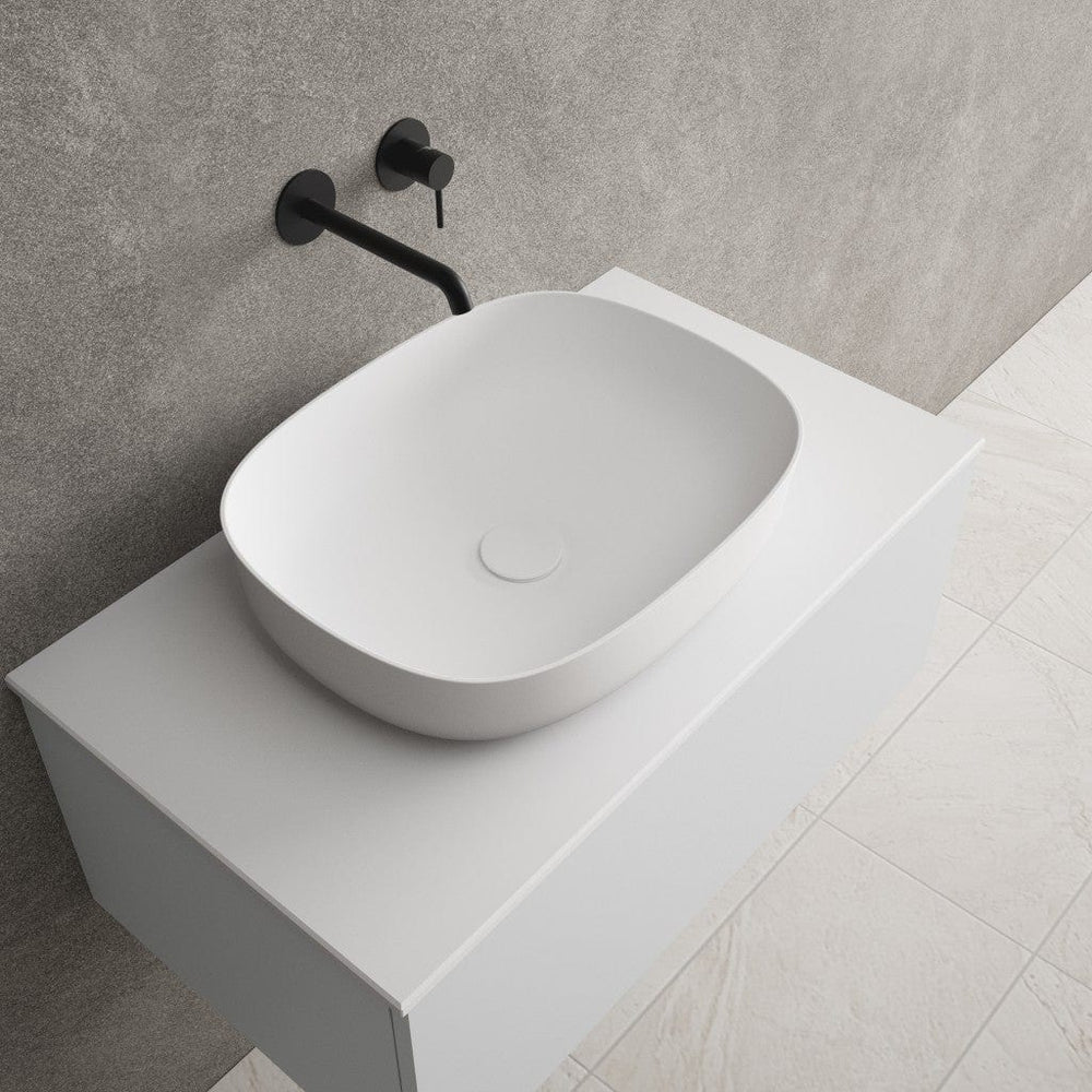 Arezzo Solid Surface Countertop Oval Basin 480mm