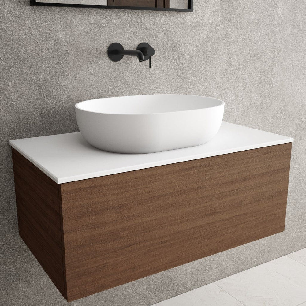 Asti Solid Surface Countertop Oval Basin 480mm