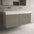 Scanalato Four Drawer Vanity Unit With Beyondstone BLOC Double Basin - Soft Taupe 1400mm