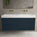 Scanalato Four Drawer Vanity Unit With Beyondstone BLOC Double Basin - Midnight Blue 1400mm