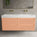 Scanalato Four Drawer Vanity Unit With Beyondstone BLOC Double Basin - Peach Fuzz 1400mm