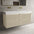 Scanalato Four Drawer Vanity Unit With Beyondstone BLOC Double Basin - Cashmere 1400mm