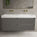Scanalato Four Drawer Vanity Unit With Beyondstone BLOC Double Basin - Rich Taupe 1400mm