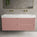 Scanalato Four Drawer Vanity Unit With Beyondstone BLOC Double Basin - Dusky Pink 1400mm