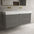 Scanalato Four Drawer Vanity Unit With Beyondstone BLOC Double Basin - Rich Taupe 1400mm