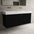 Scanalato Four Drawer Vanity Unit With Beyondstone BLOC Double Basin - Pure Black 1400mm