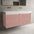 Scanalato Four Drawer Vanity Unit With Beyondstone BLOC Double Basin - Dusky Pink 1400mm