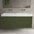 Scanalato Four Drawer Vanity Unit With Beyondstone BLOC Double Basin - Seaweed 1400mm