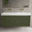 Scanalato Four Drawer Vanity Unit With Beyondstone BLOC Double Basin - Seaweed 1400mm