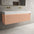 Scanalato Double Drawer Vanity Unit With Beyondstone BLOC Double Basin - Peach Fuzz 1400mm