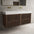 Scanalato Four Drawer Vanity Unit With Beyondstone BLOC Double Basin - Walnut 1400mm