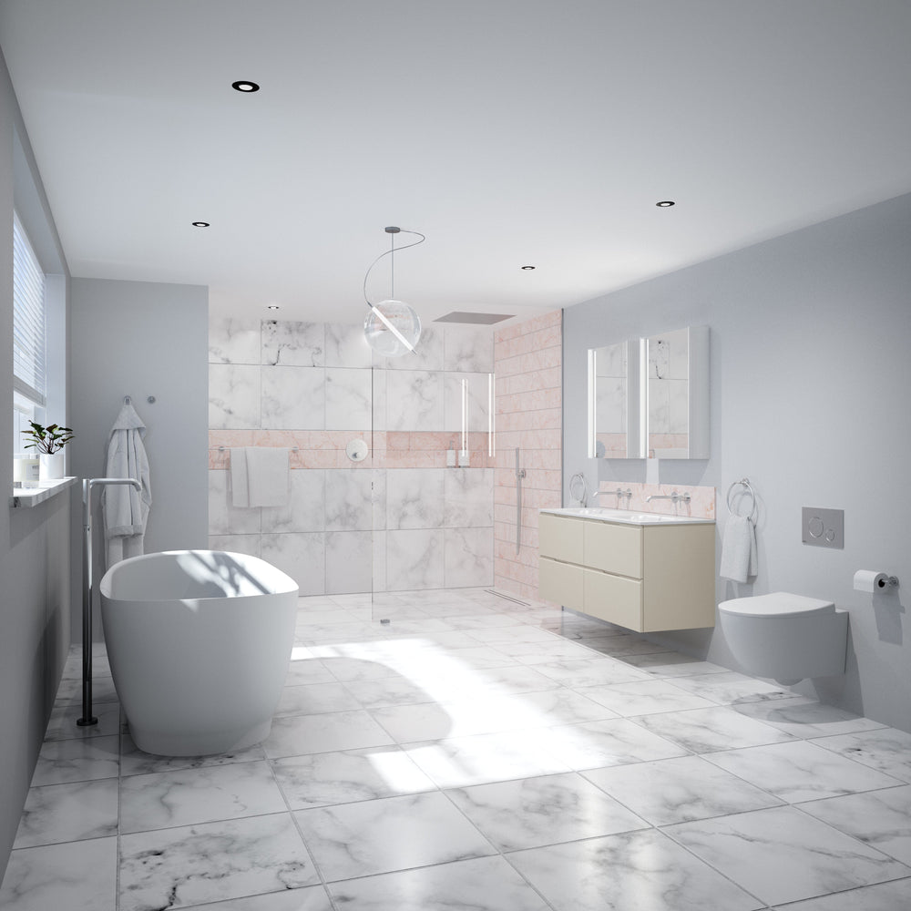 Chrome Wall Mounted Mixer Basin Tap