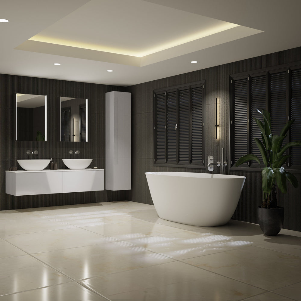 Puglia Solid Surface Countertop Oval Basin 500mm