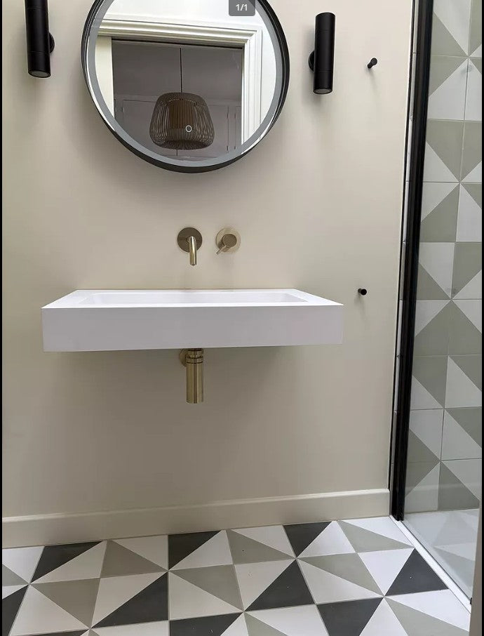 Bloc Wall Hung Beyondstone Basin - 700mm