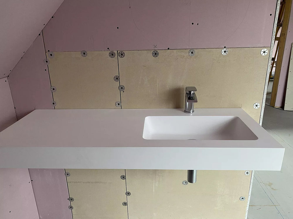 Bloc Wall Hung Right Handed Beyondstone Basin - 1200mm