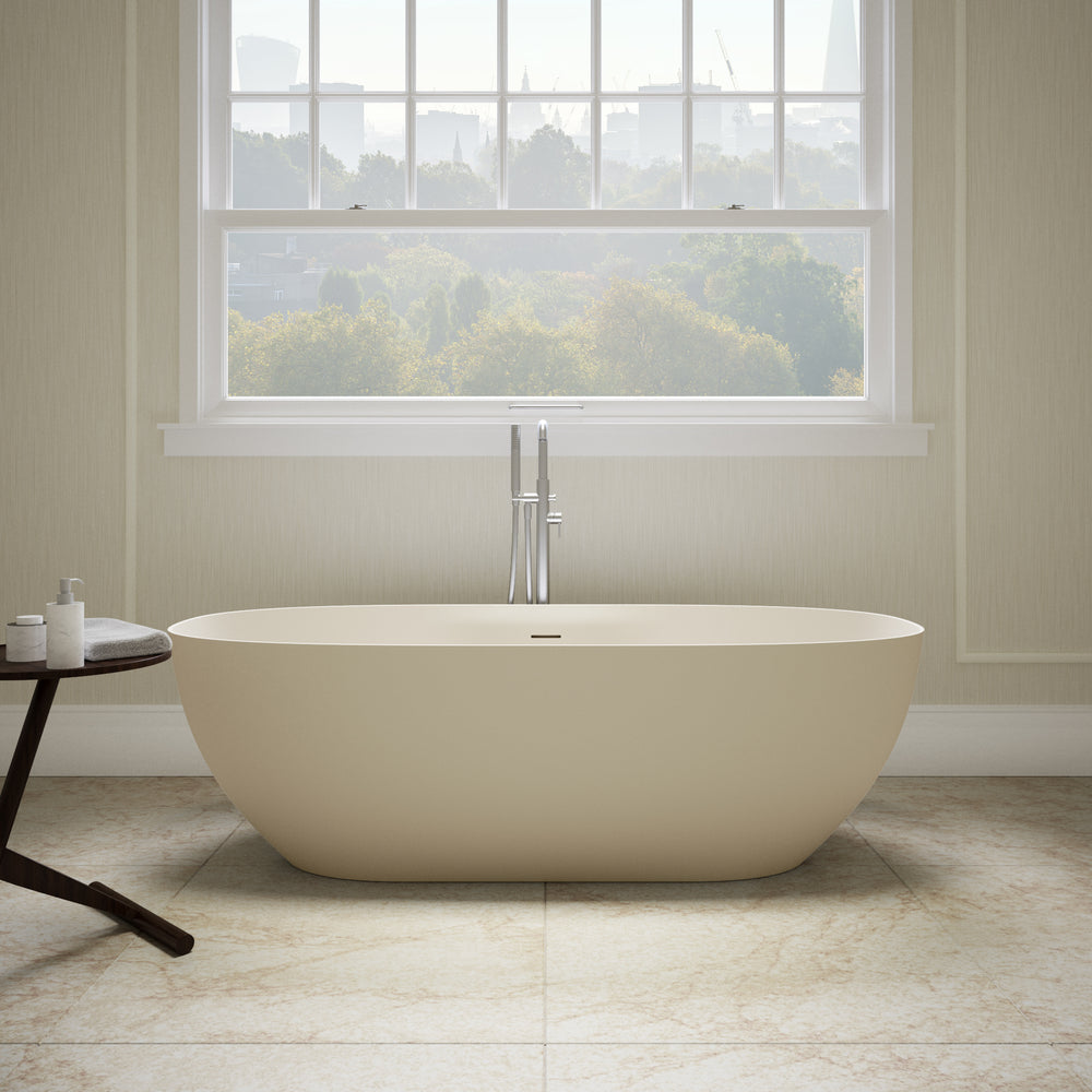 Como Freestanding Stone Bath - Cream 1700mm