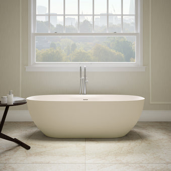 Como Freestanding Stone Bath - Cream 1700mm
