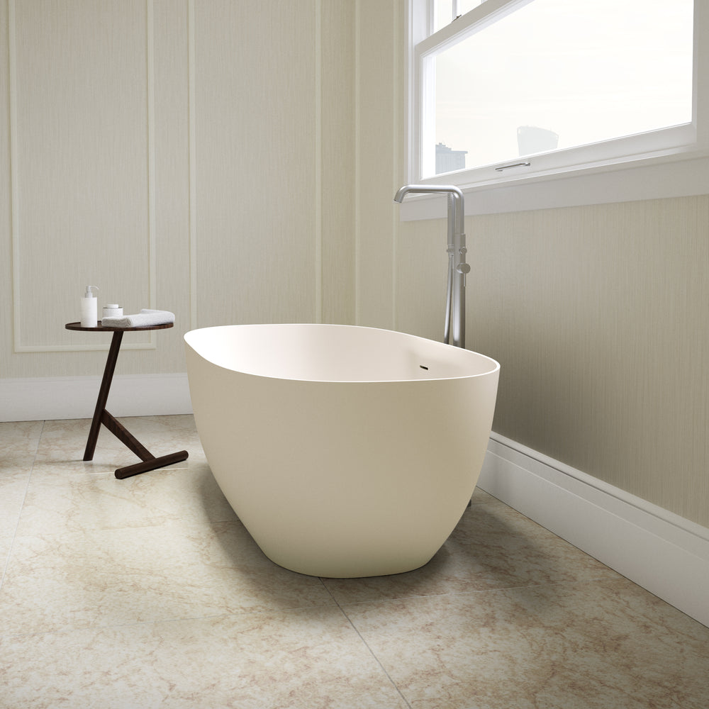 Como Freestanding Stone Bath - Cream 1700mm