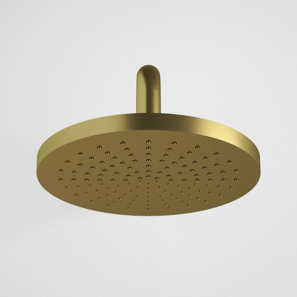 Three Way Thermostatic Shower Set With Handheld Shower, Bath Spout And Wall Mounted Shower Head - Brushed Brass