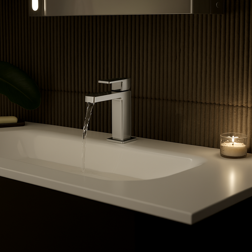 Profili Basin Mixer Tap - Chrome