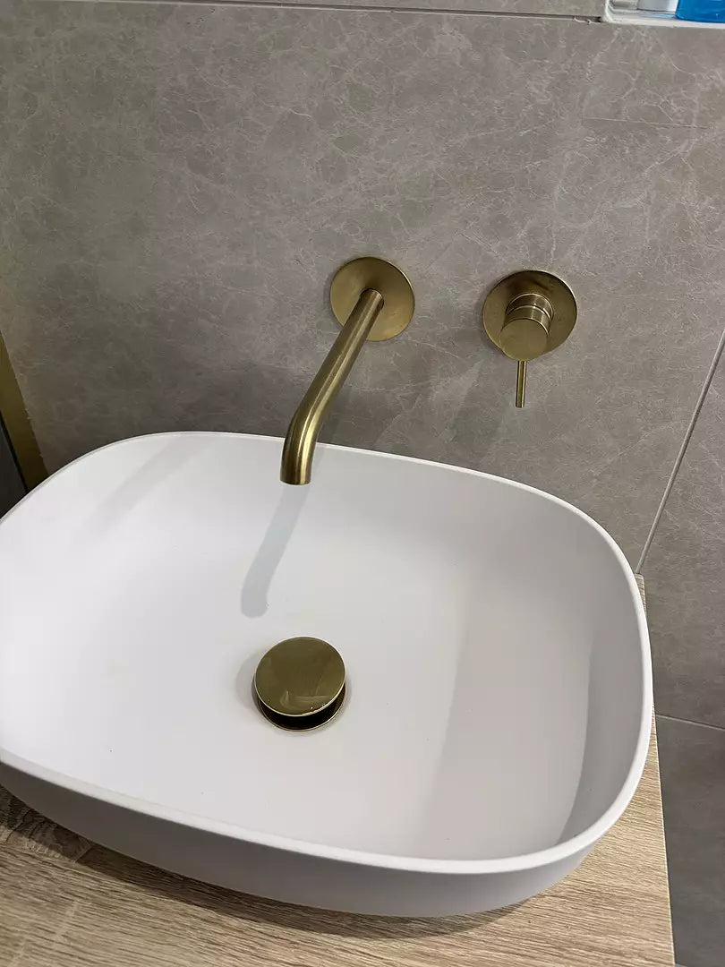 Click Clack Basin Waste - Brushed Brass