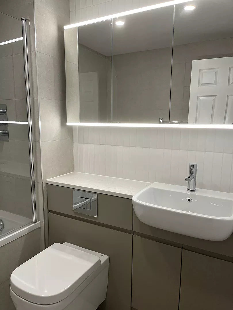 Dolcetto Steam Free Bathroom Mirror Cabinet 1200x700mm