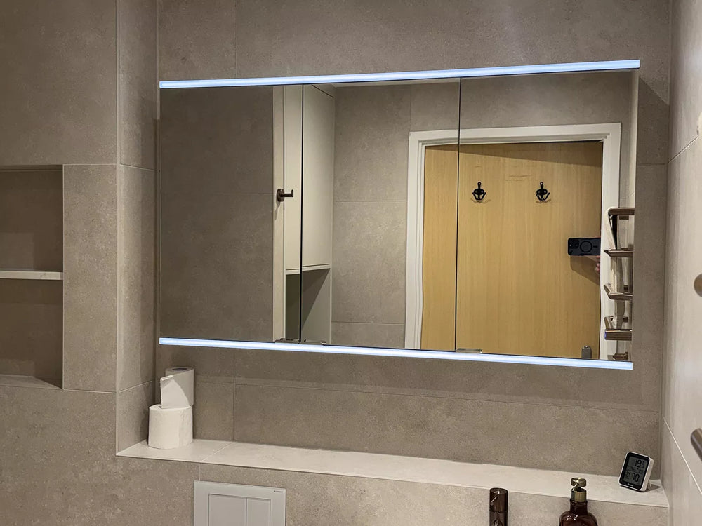 Dolcetto Steam Free Bathroom Mirror Cabinet 1200x700mm
