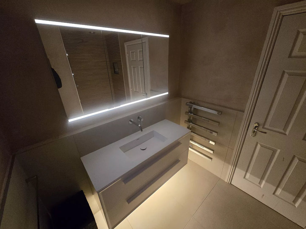 Dolcetto Steam Free Bathroom Mirror Cabinet 1200x700mm