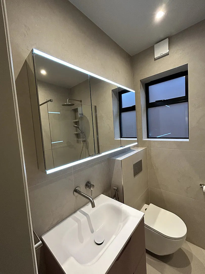 Dolcetto Steam Free Bathroom Mirror Cabinet 1200x700mm