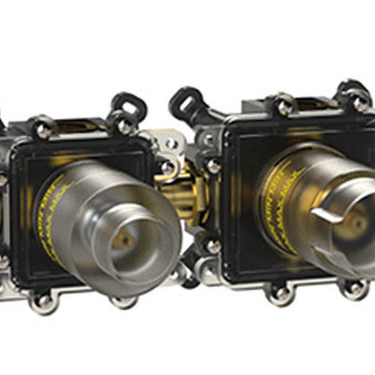 Entro Round Wall Mounted Mixer Basin Tap - Matt Black