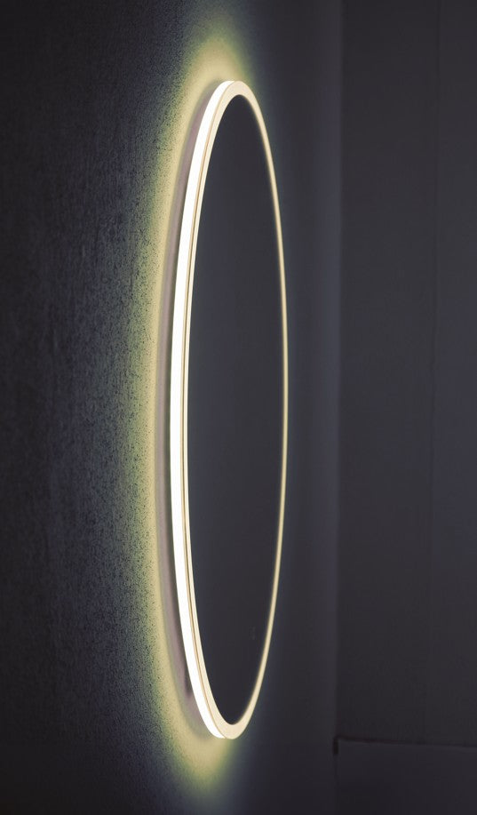 Inzolia Round Steam Free Mirror with LED Edge - 1000mm