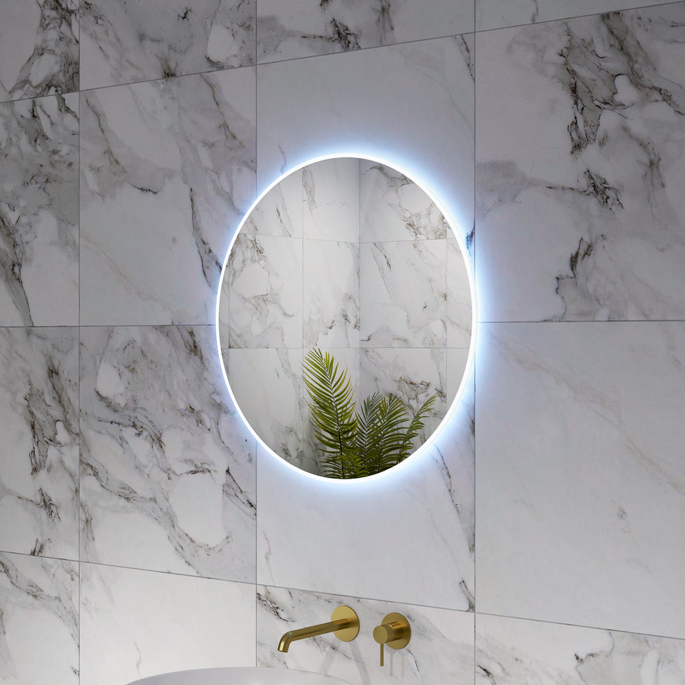 Inzolia Round Steam Free Mirror with LED Edge - 1000mm
