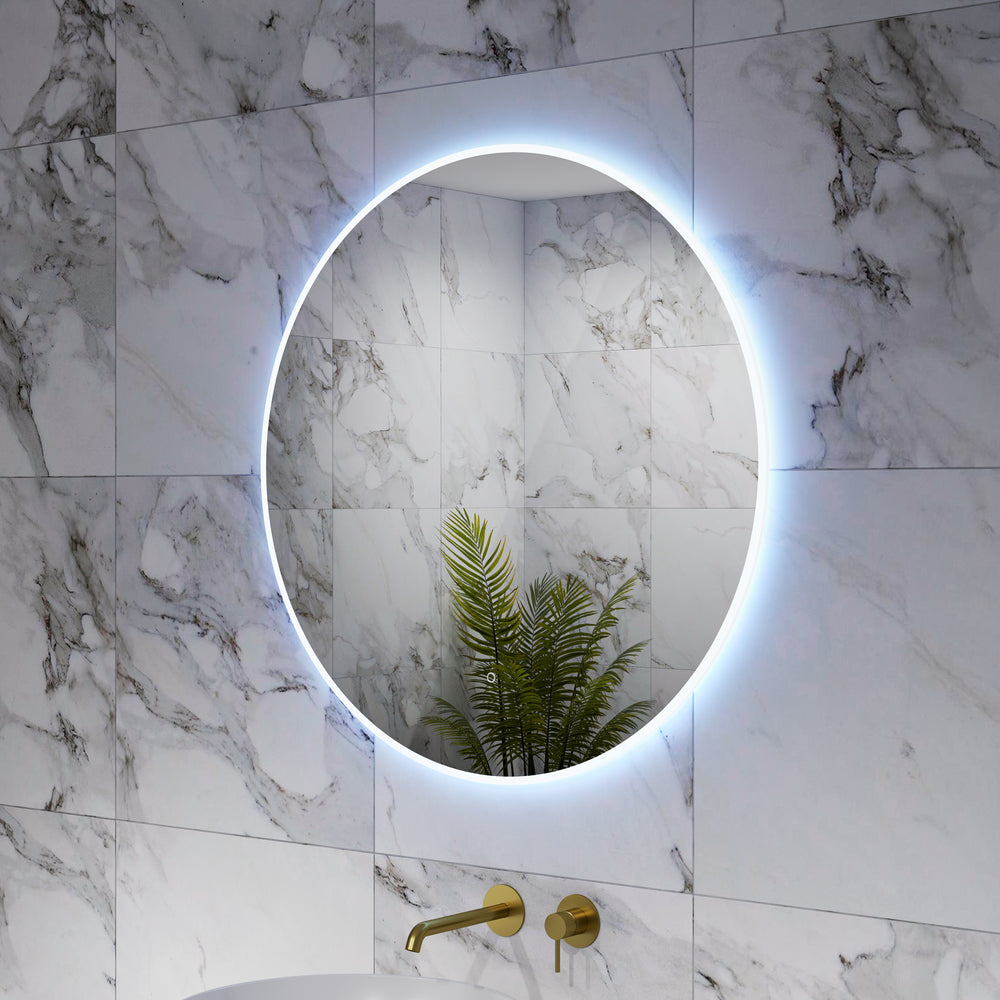 Inzolia Round Steam Free Mirror with LED Edge - 1000mm