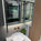 Fiano Steam-Free Modern Mirror Cabinet 600 x 700mm - Aluminium