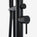 Freestanding Thermostatic Bath Shower Mixer Tap - Matt Black
