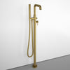 Freestanding Thermostatic Bath Shower Mixer Tap - Brushed Brass