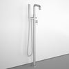 Freestanding Thermostatic Bath Shower Mixer Tap - Brushed Steel