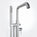Freestanding Thermostatic Bath Shower Mixer Tap - Chrome