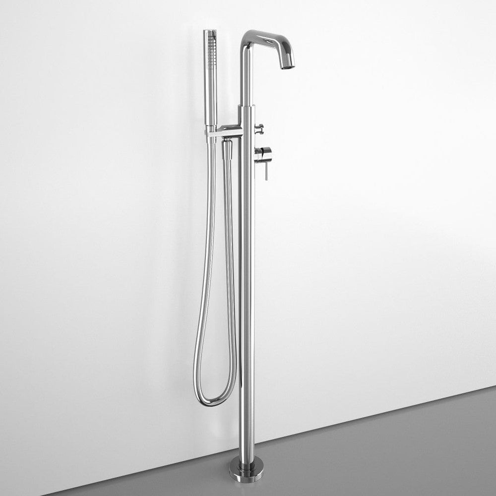 Freestanding Thermostatic Bath Shower Mixer Tap - Chrome