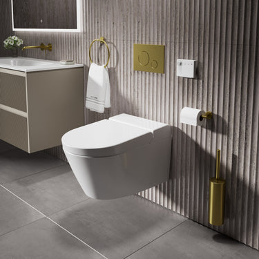 GSI Kube X Smart Toilet Swirlflush With Soft Close Seat - Wall Hung 59cm