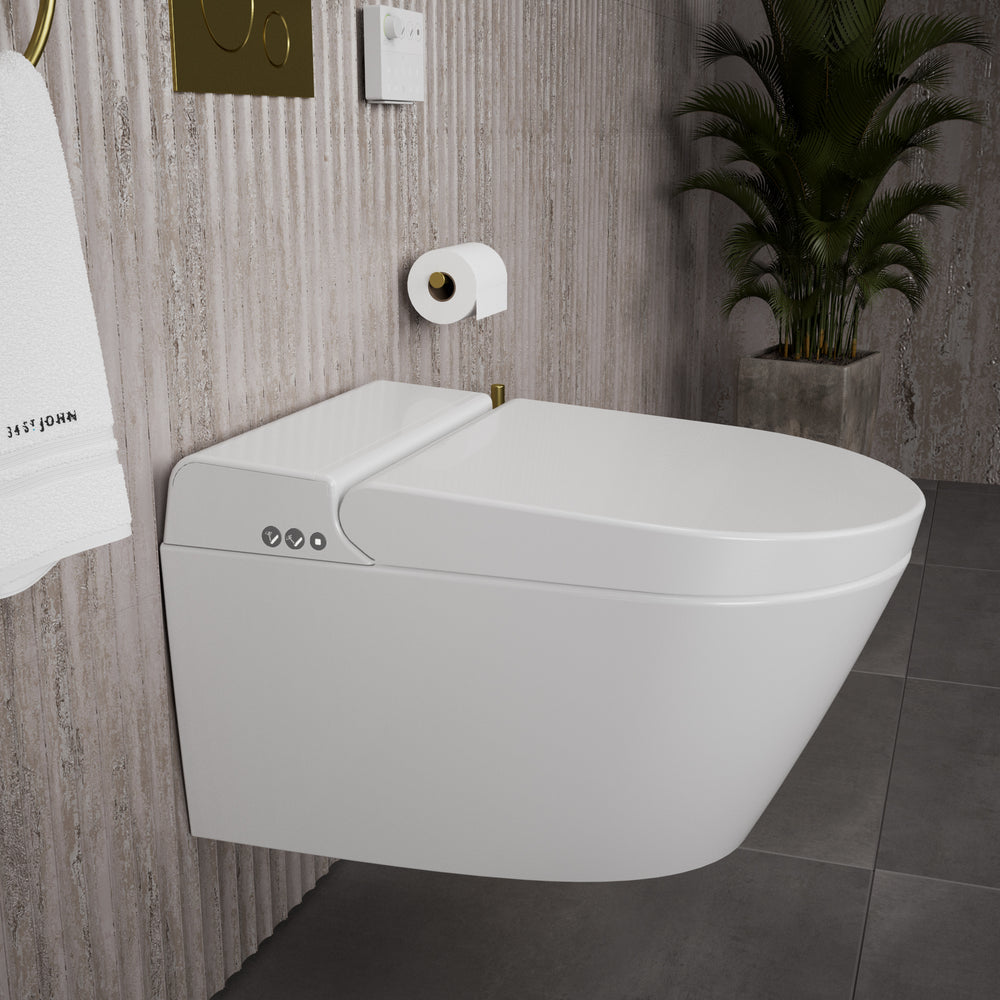 GSI Kube X Smart Toilet Swirlflush With Soft Close Seat - Wall Hung 59cm