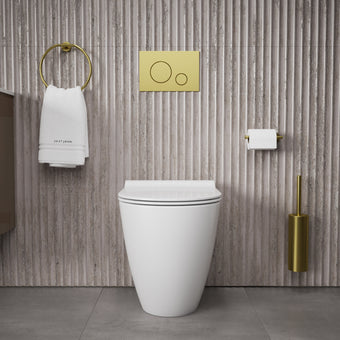 GSI Pura Back to Wall Swirlflush Pan and Slimline Soft Close Seat - 50cm