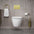GSI Pura Wall Hung Swirlflush Pan and Slimline Soft Close Seat - 55cm