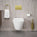 GSI Kube X Wall Hung Genius Pan and Slimline Soft Close Seat - 50cm