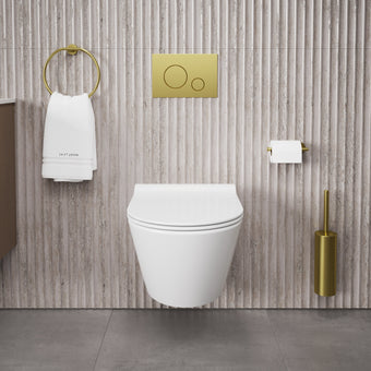 GSI Kube X Wall Hung Genius Pan and Slimline Soft Close Seat - 55cm