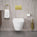GSI Kube X Wall Hung Genius Pan and Slimline Soft Close Seat - 55cm