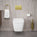 GSI Nubes Wall Hung Swirlflush Pan and Slimline Soft Close Seat - 55cm