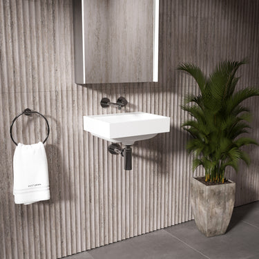 GSI Nubes Wall Hung Ceramic Basin - 400mm x 320mm