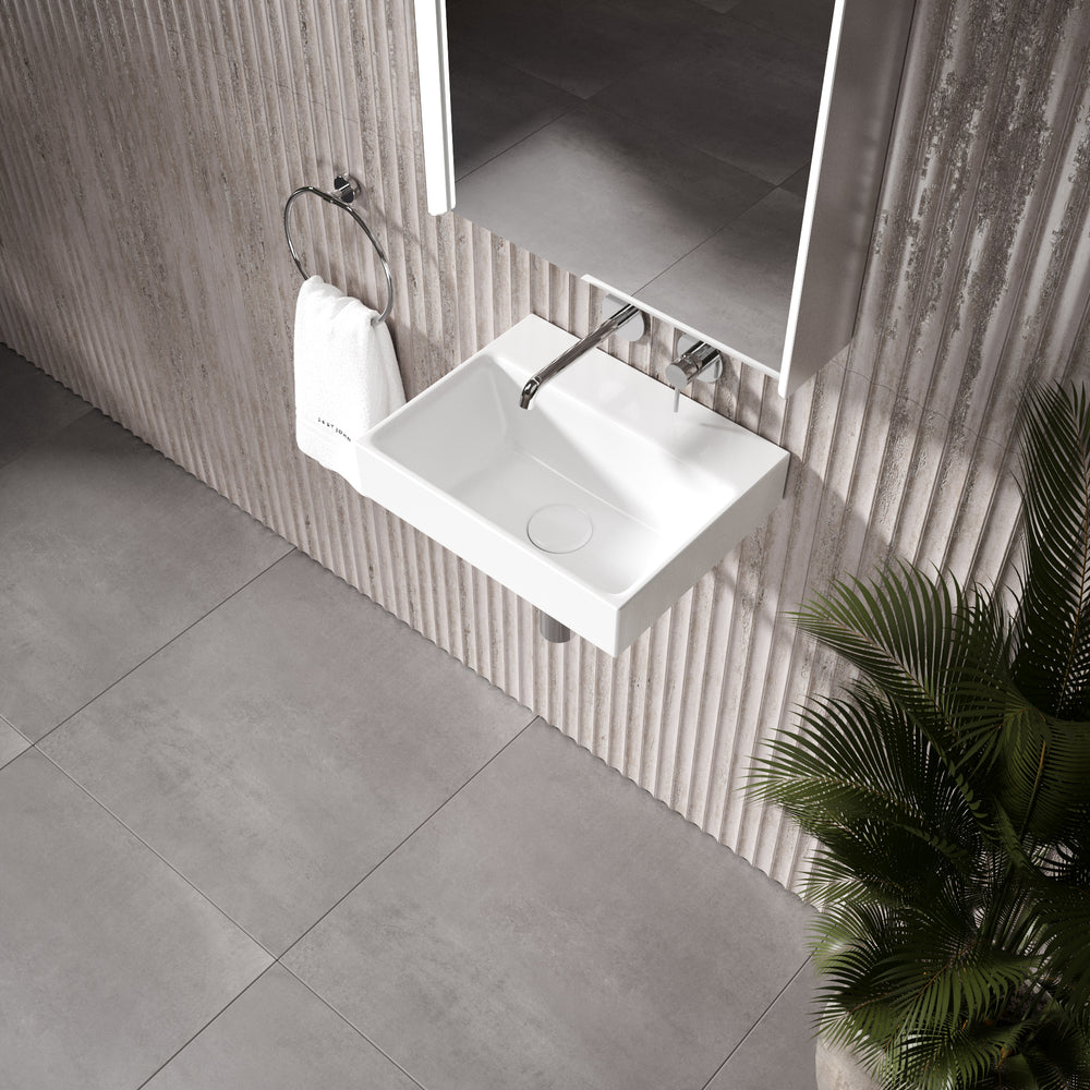 GSI Nubes Wall Hung Ceramic Basin - 400mm x 320mm